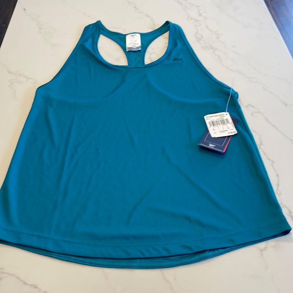 REEBOK US Perform Mesh tank top. Size large. Teal colored. Brand new with tags.